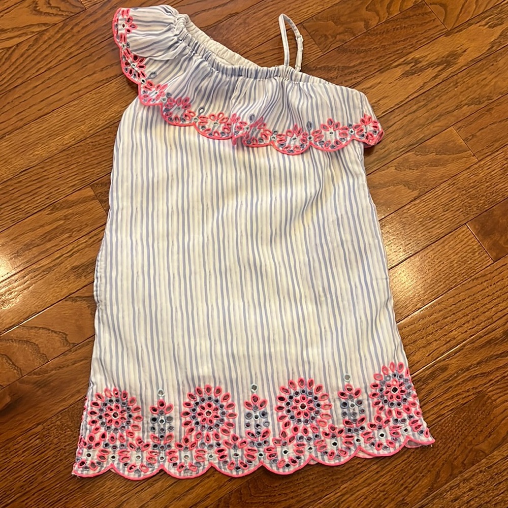 Vineyard Vines Girls Blue/White Dress